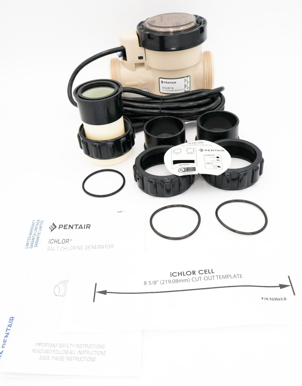 Pentair iChlor 15 Salt Chlorine Generator Cell Only 523010
