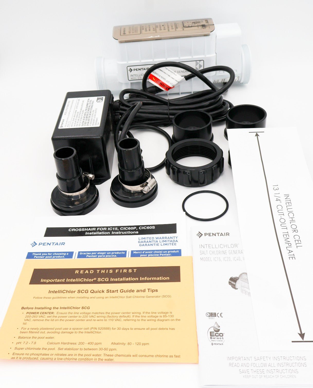 Pentair IntelliChlor IC15 Salt Chlorine Generator Cell 15K gal 520888