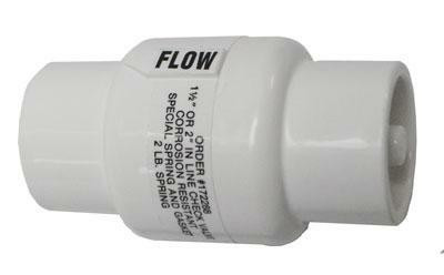 Pentair Rainbow R172288 Chemical Feeder 1-1/2" Slip Chemical Resistant Spring Check Valve