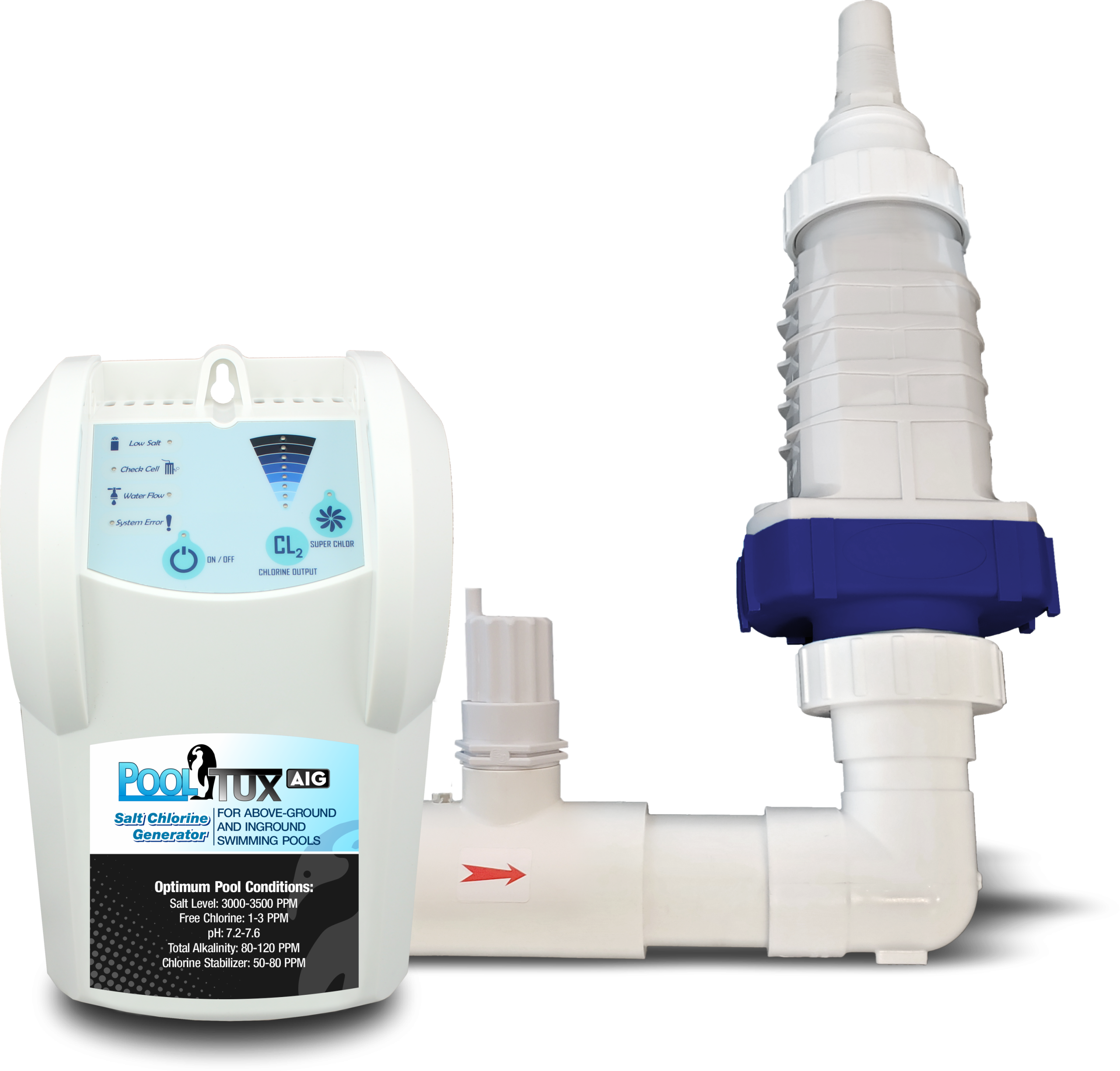 PoolTux 28k Gallon Salt Chlorine Generator