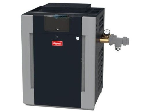 Raypak Digital ASME Natural Gas Commercial Swimming Pool Heater | 399k BTU Cupro Nickel Heat Exchanger | Altitude 0-1999 Ft | C-R406A-EN-X 010201 | B-R406A-EN-X #50 017402