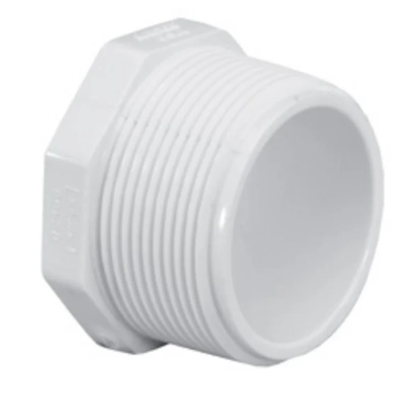 Replacement Part | PoolTech | Plug 2 MPT PVC Schedule 40 | White