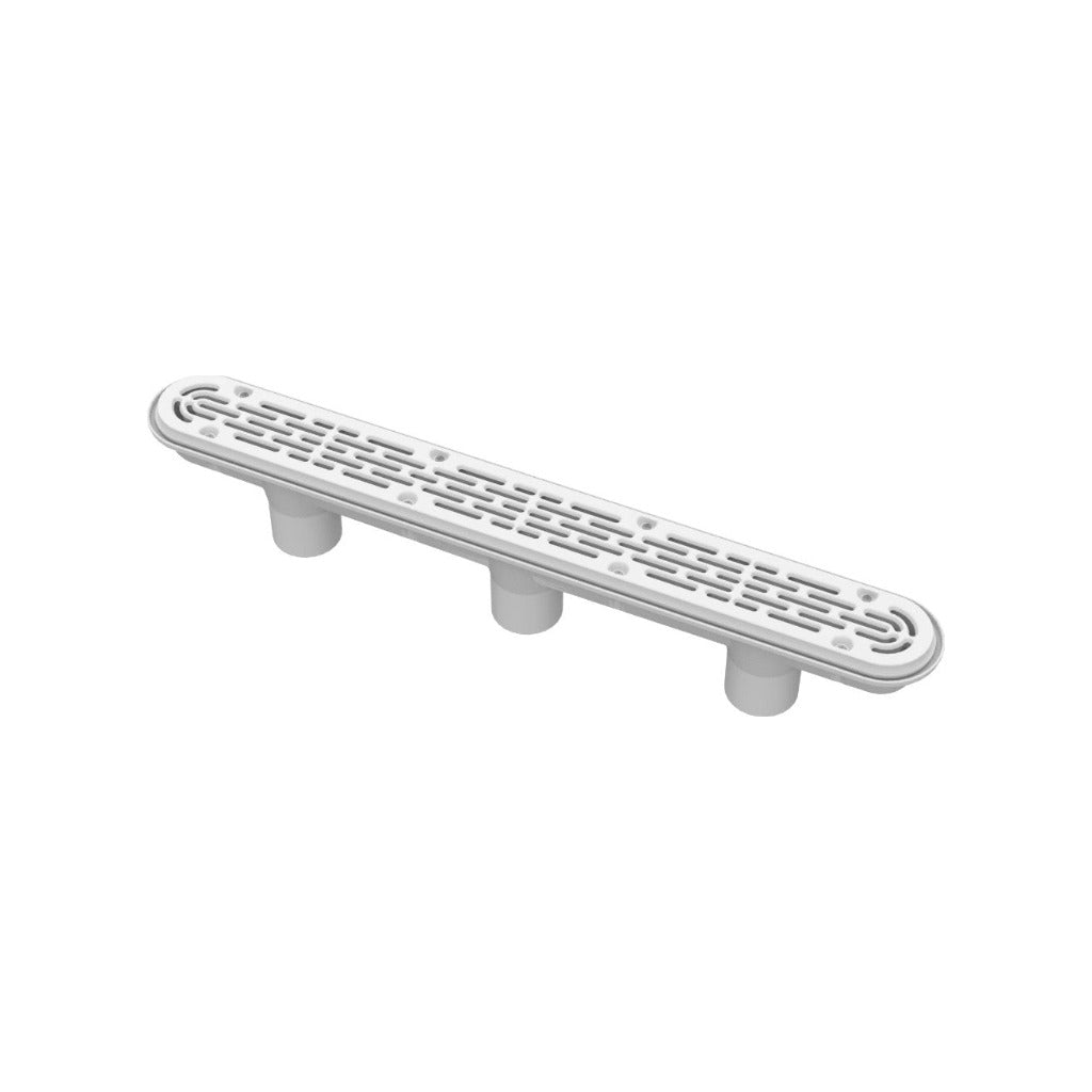 AquaStar Channel Drain with 3-Port Sump, 32" | 32CDFL105