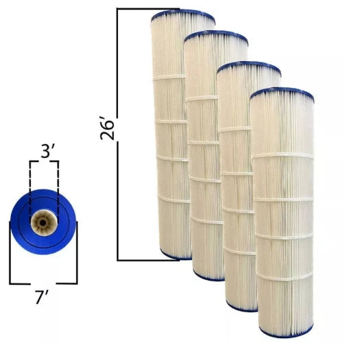 Pentair | 179135 | 420 sq ft Filter Cartridges | 4-Pack Replacement Set (R173576 x4)