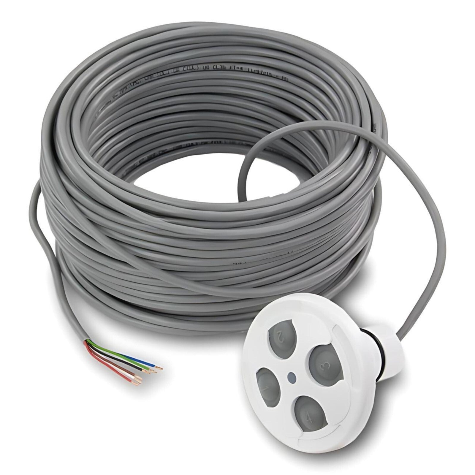 Jandy AquaLink 4-Function White Spa Side Remote 150 Ft Cable | 7443Jandy AquaLink 4-Function White Spa Side Remote 150 Ft Cable | 7443