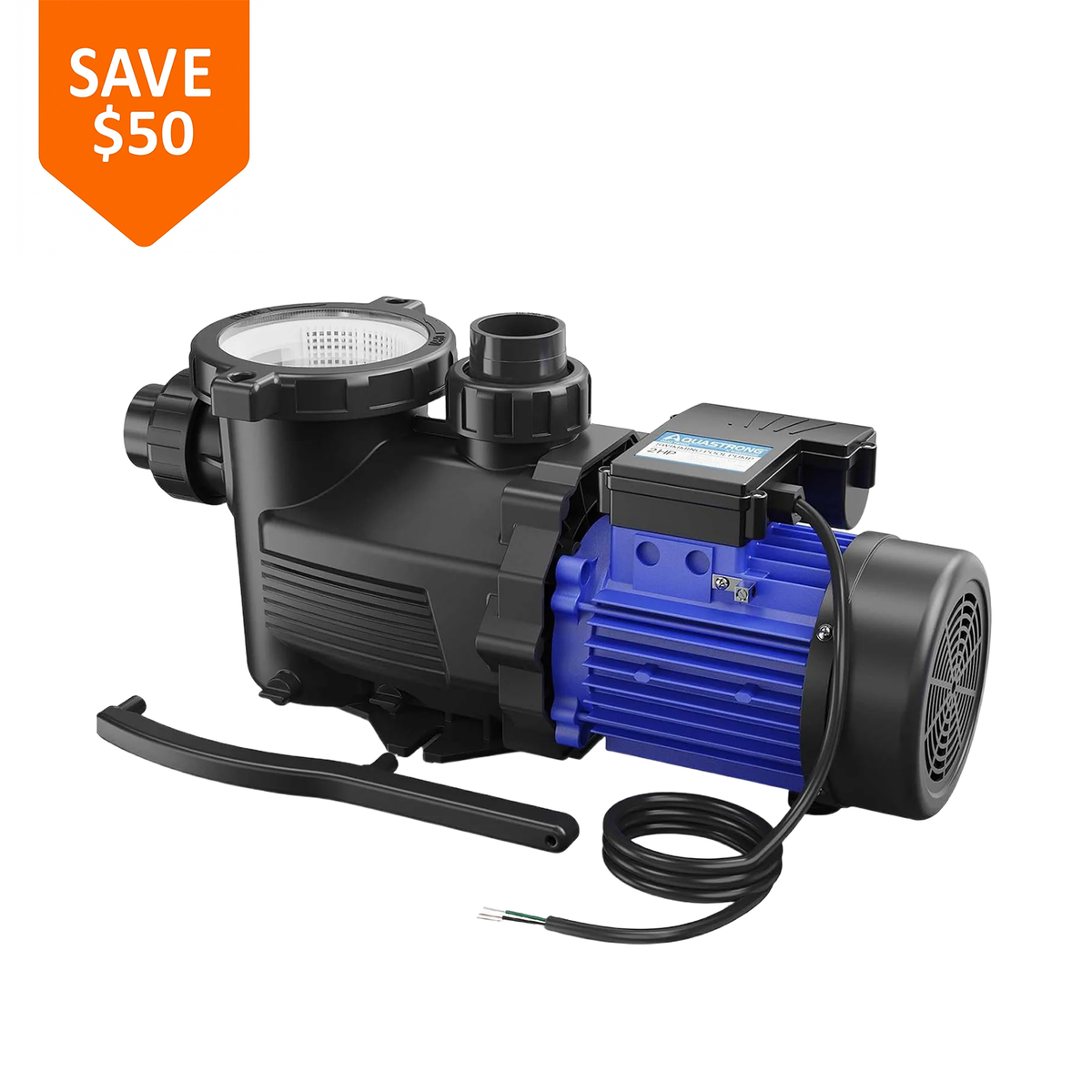 Single Speed Pool Pumps, 1 HP to 3 HP, 6100 GPH to 9350 GPH with Filter Basket