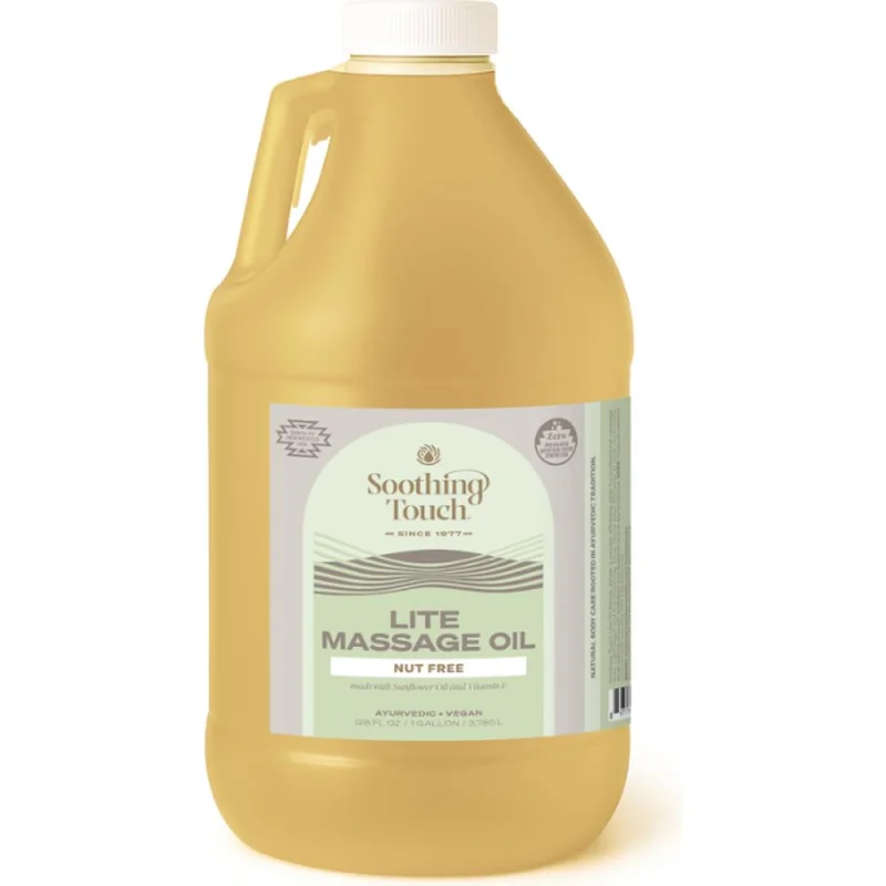 Soothing Touch Herbal Therapy Massage Oil - Nut Free Lite / 64 oz. - 1/2 Gallon by Soothing Touch