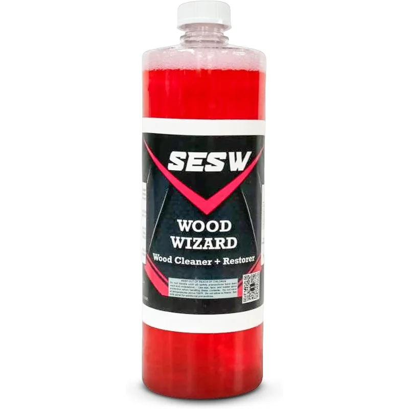 Southeast Softwash Wood Wizard | Heavy Duty Wood Floor Cleaner & Stain Remover | No-Bleach Wooden Floor Cleaner for Decks, Fences, & Docks | Odorless Concentrated Solution (1 Quart Bottle, 1 Pack)