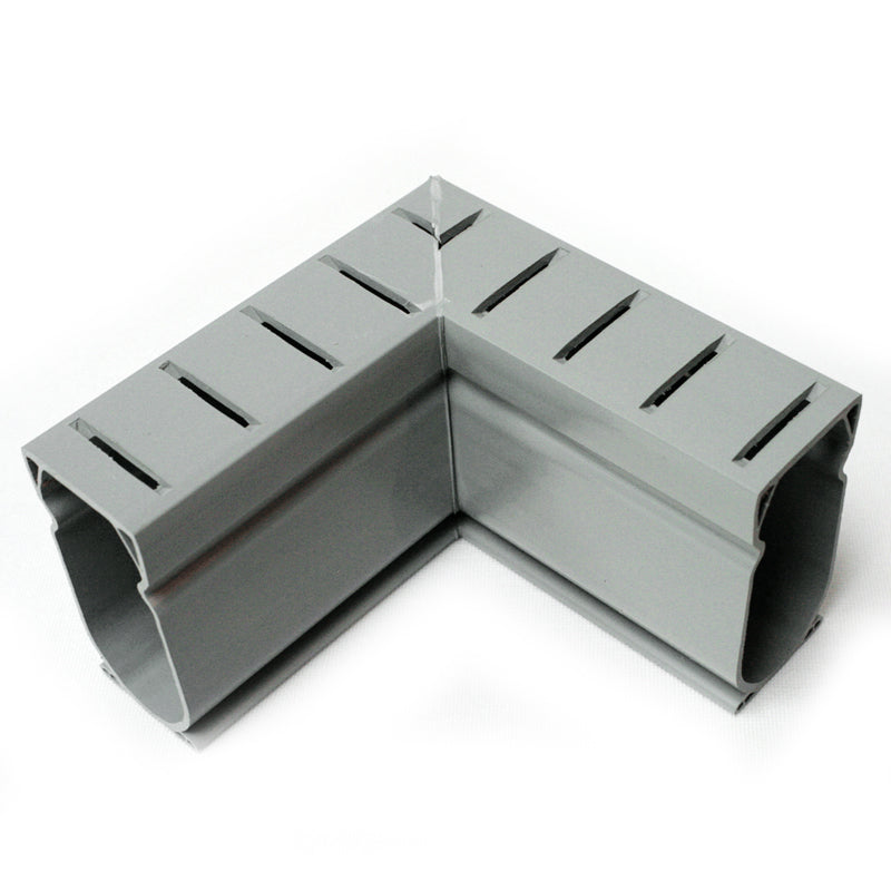 Stegmeier D9G 90 Degree Pool Deck Drain Angle Fitting Grey