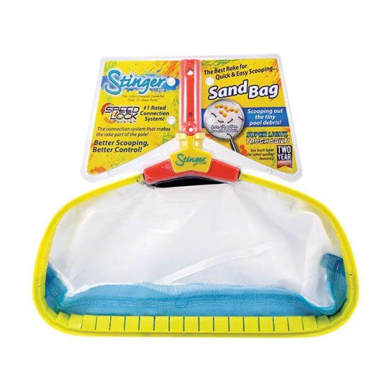 Stinger 18" Sand & Silt Pool RakeFine Mesh Net