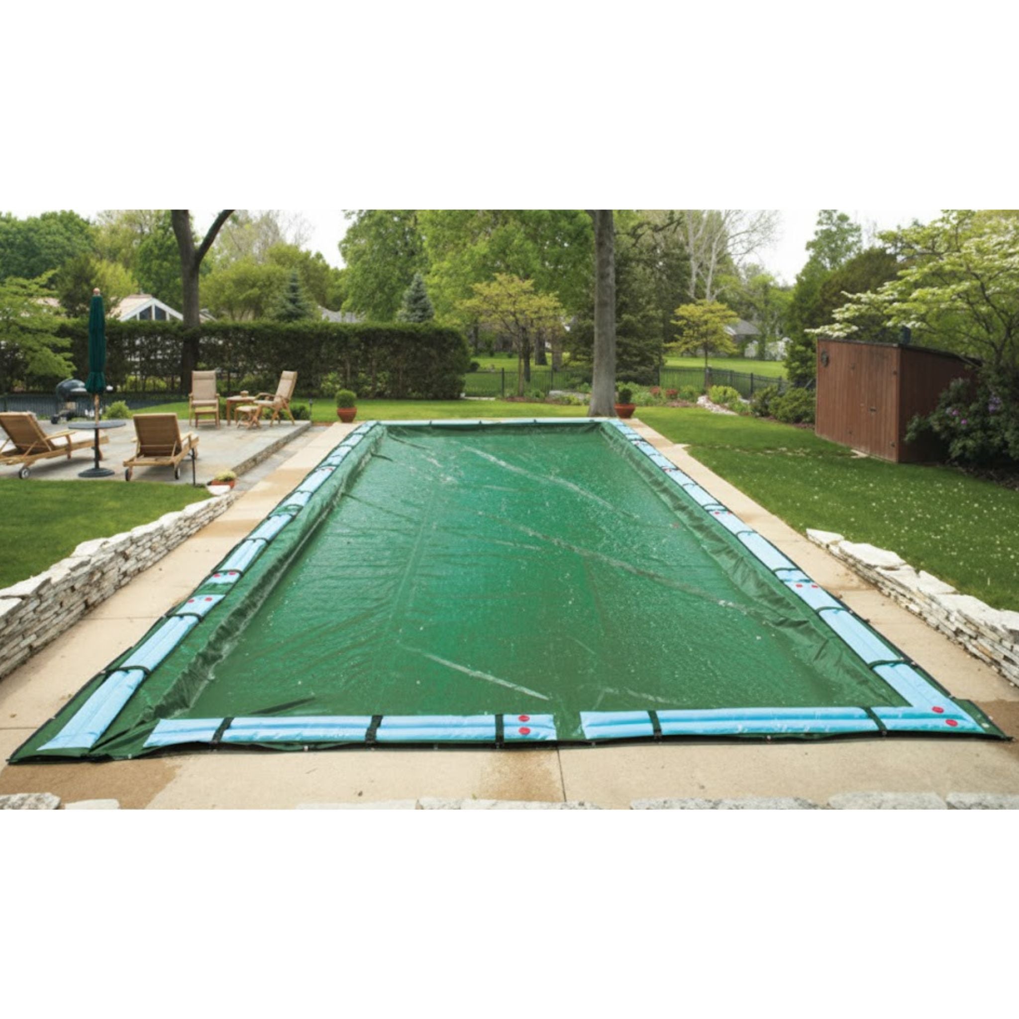 12-Year Midwest Canvas Supreme Plus Winter Pool Cover for 18' x 36' Rectangle Pools (Cover Size 23' x 41')