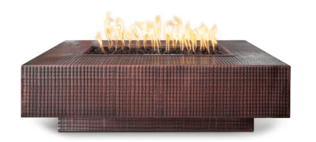 The Outdoor Plus Cabo Fire Pit, 36", Square, Copper | OPT-CBSQ36CPR