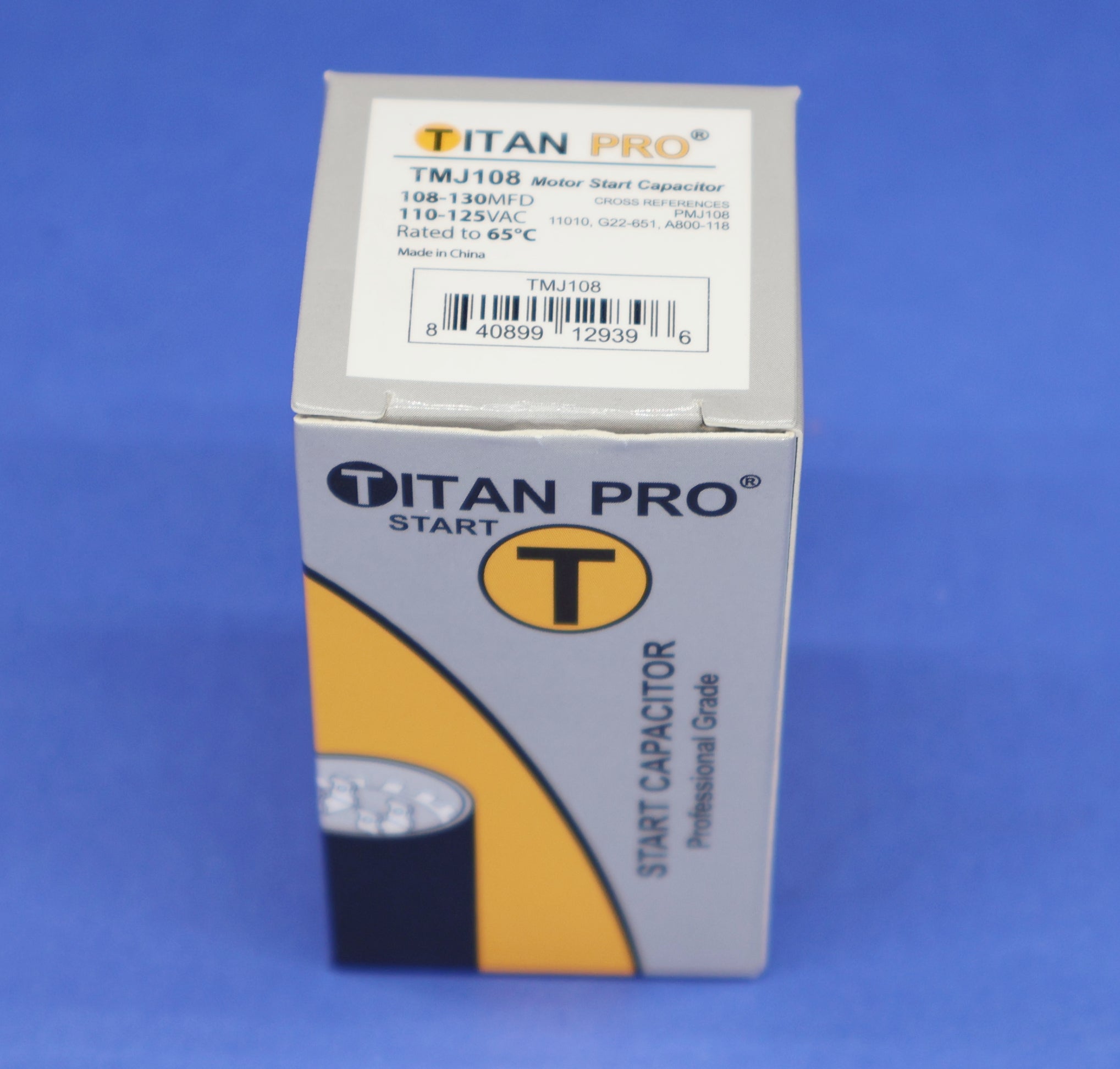 Titan 108-130MFD Start Capacitor TMJ108