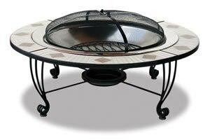 Mosaic Tile Stainless Steel Fire Pit