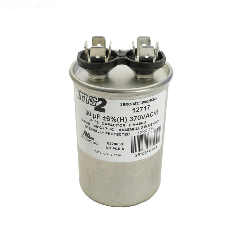 U.S. Seal 5VR0303 30 MFD 370VAC Round Run Capacitor