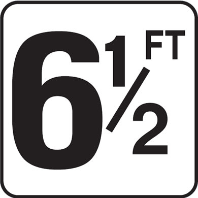 Inlays 6-1/2 with FT 6x6 Stick-On, 4" Numbers, Vinyl