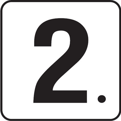 Inlays 2 with Decimal 6x6 Stick-On, 4" Numbers, Vinyl