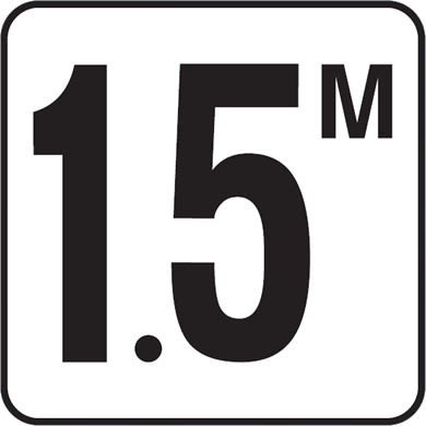 Inlays 1.5M 6x6 Stick-On, 4" Numbers, Vinyl