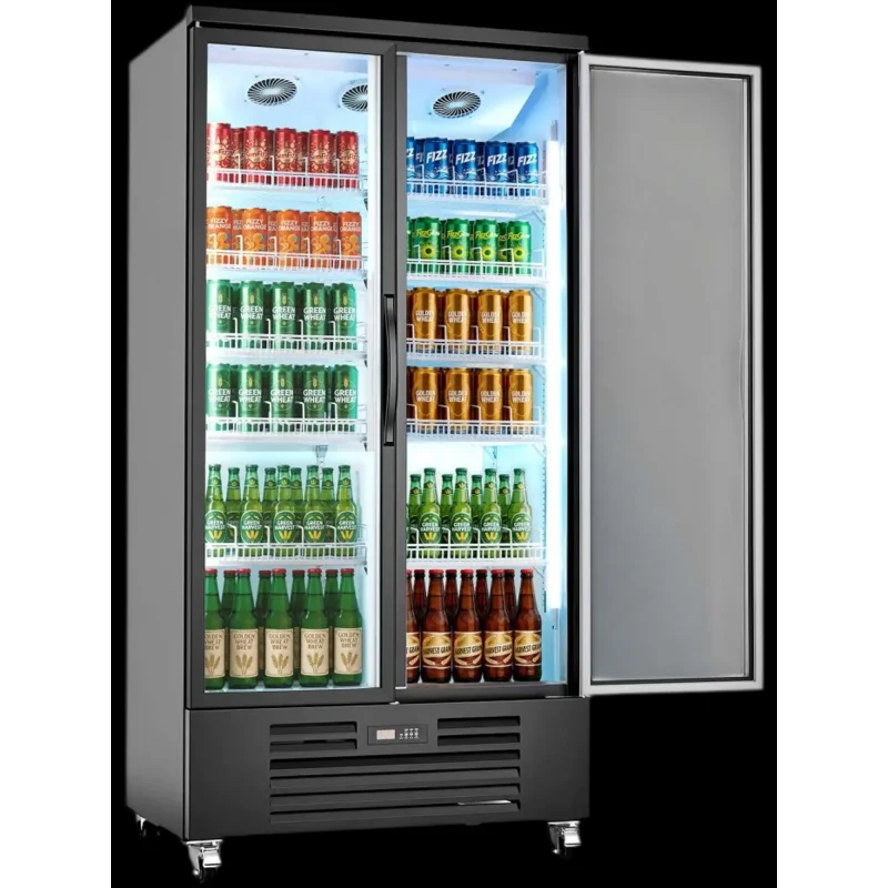 Vevor Beverage Refrigerator 24.9 Cu. Ft. 2-Door Commercial Merchandiser Cooler New