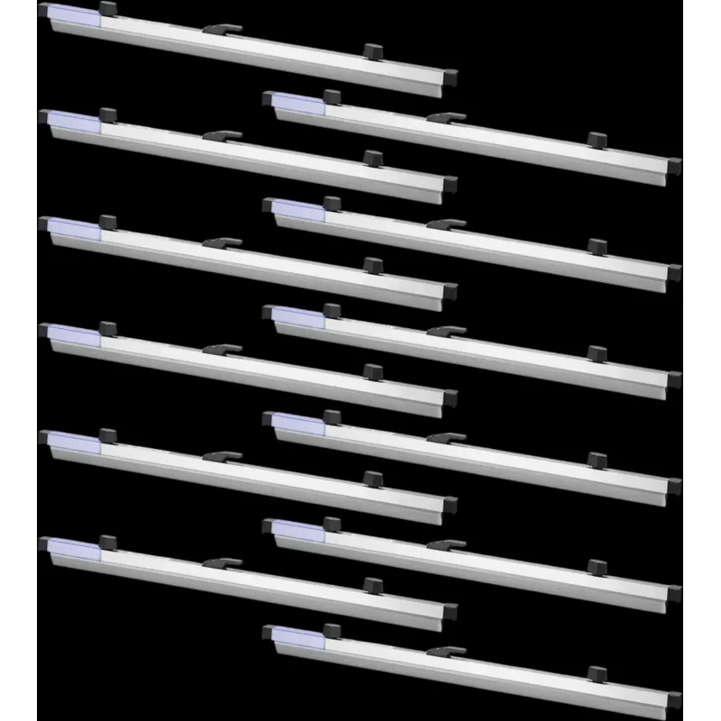 Vevor Blueprint Clamps 24" Aluminum Hanging Binding Strips Document Storage 12-Pack New