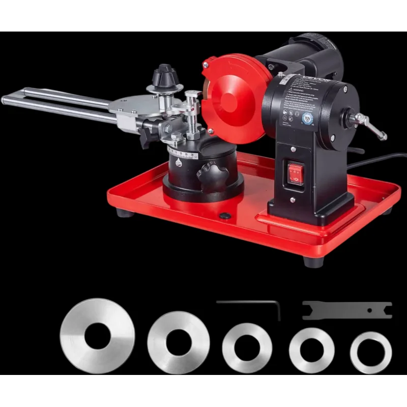 Vevor Circular Saw Blade Sharpener 370W 3590 RPM Rotary Angle Mill Grinder 5" Wheel New