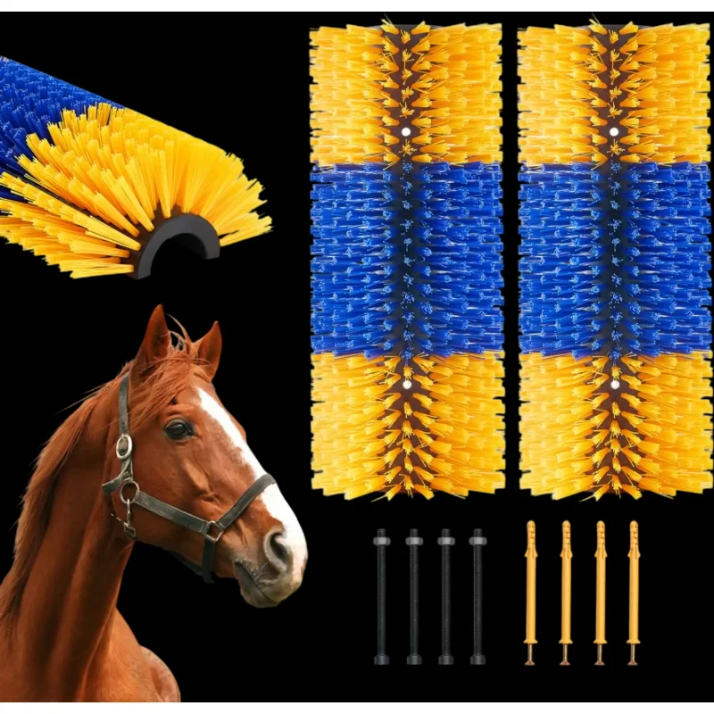 Vevor Livestock Scratching Brush 2-Piece 20" Grooming & Cleaning Brush New