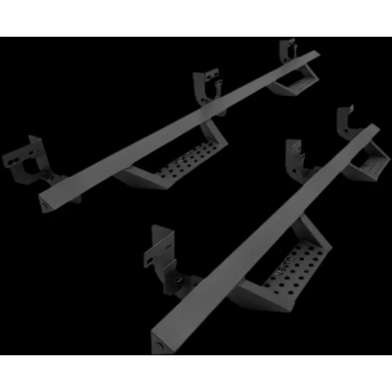 Vevor Running Boards 4" Side Steps for 2009-2024 Dodge Ram Crew Cab Black Carbon Steel New