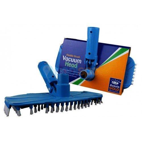 Vacuum Head - Flexible Brush Type (For vinyl and fibreglass pools) - Aussie Gold