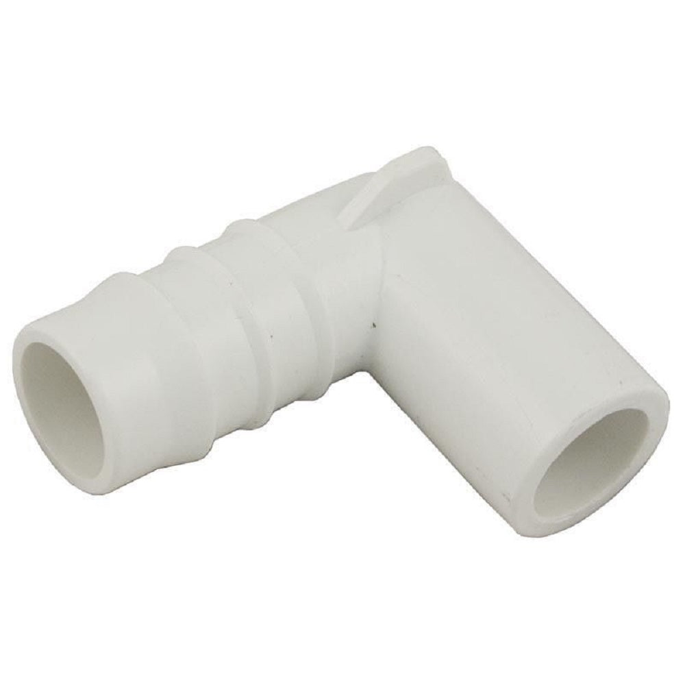 Waterway 411-3500 0.5" SPG x 0.75" Barb 90° Elbow Adapter Fitting For Pool/Spa Plumbing Applicaions