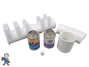 Water Manifold, Base Glue Kit, 2″ with (10) 3/4″ Outputs & Coupler Video How To