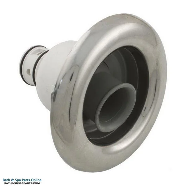 Waterway Whirlpool Jet Internal [5″ FD] [Non-Adjustable] [Dir] [Smooth Face] [Gray/SS] (212-2037S)