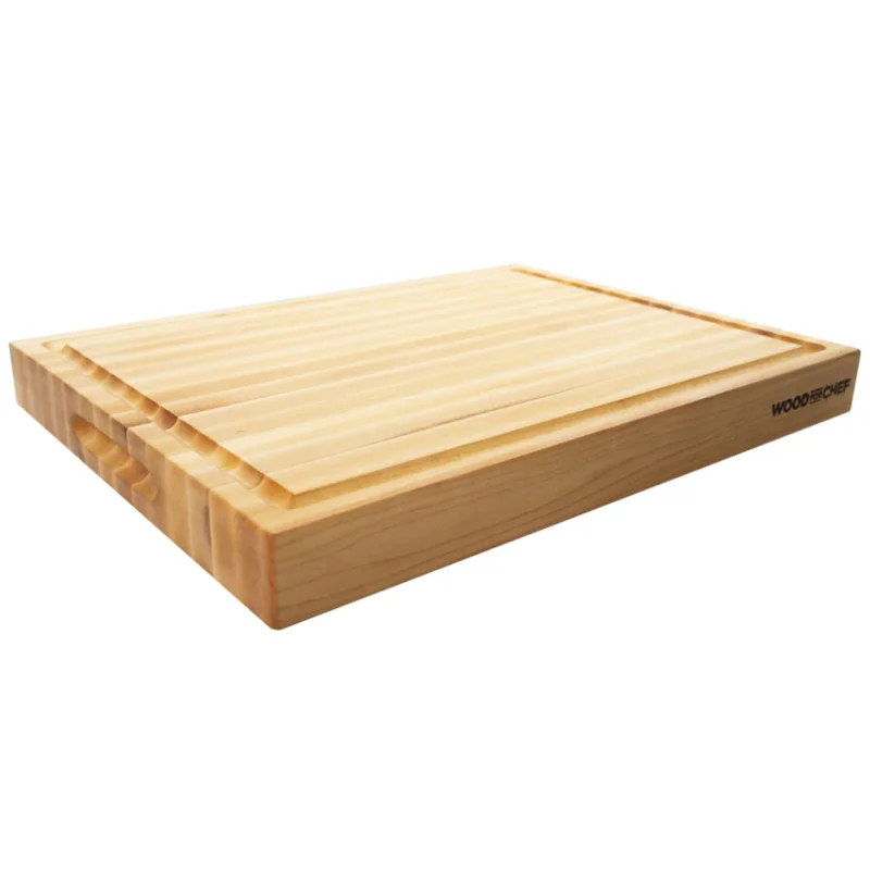 WoodForChef 24-Inch Classic Maple Reversible Cutting Board with Juice Groove