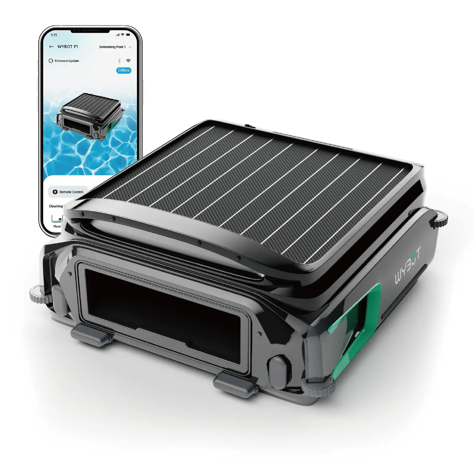 WYBOT F1 Pool Skimmer Solar Powered Robotic Pool Cleaner Pool Surface Cleaner