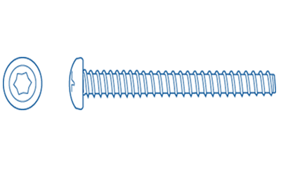 SDX Security Torx Screw for Concrete- 10X7/8 in (12PK)