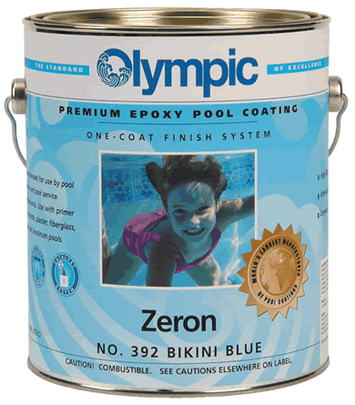 Olympic Pool Coatings 1 Gallon Zeron Bikini Blue Epoxy Coating