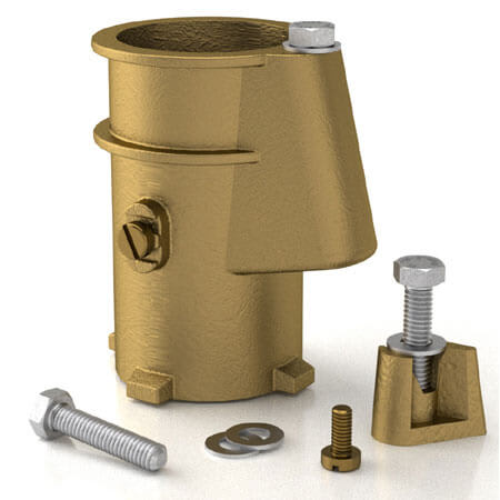 Perma-Cast 4" Hanover Clone Perma Socket Anchor for 1.9" OD Tubing Rails